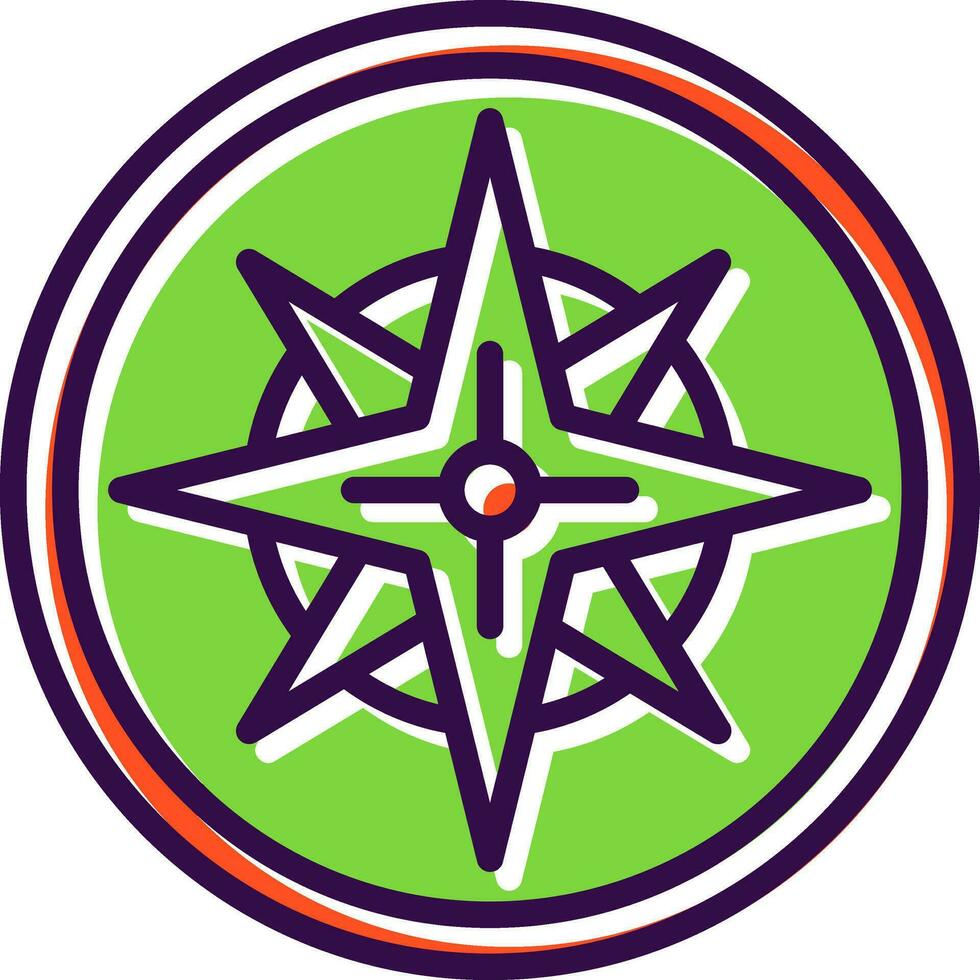 Windrose Vector Icon Design