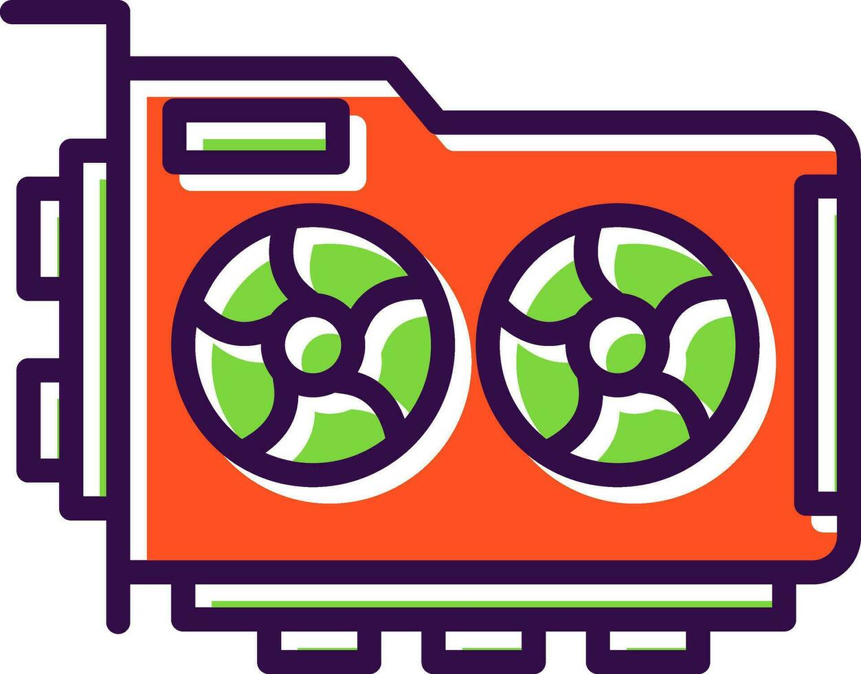 Graphic Card Vector Icon Design