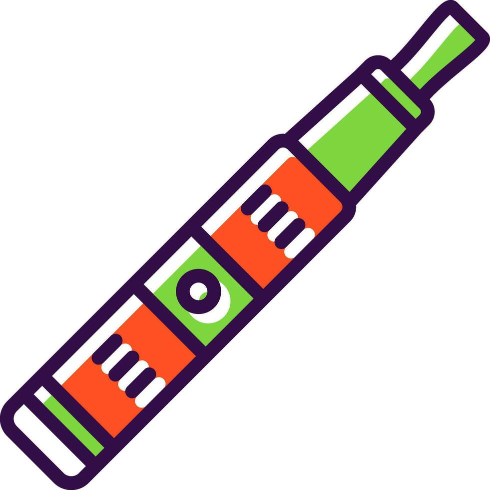 Electronic Cigarette Vector Icon Design