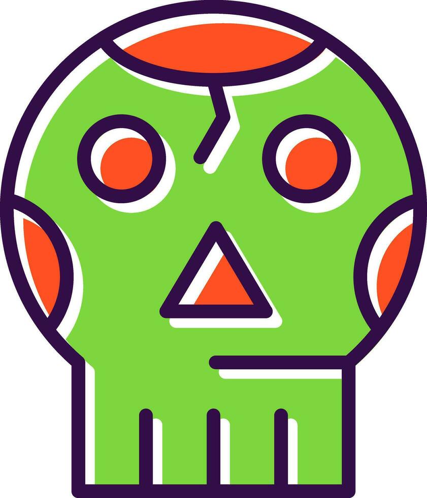 diseño de icono de vector de cráneo