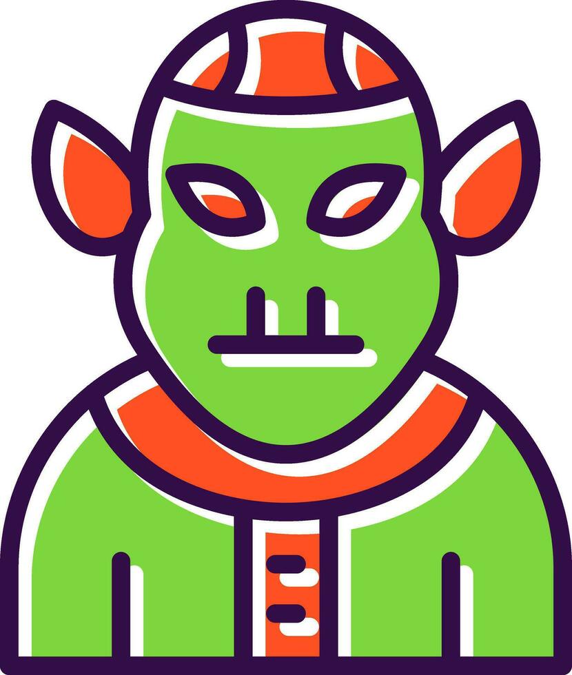 Troll vector icono diseño