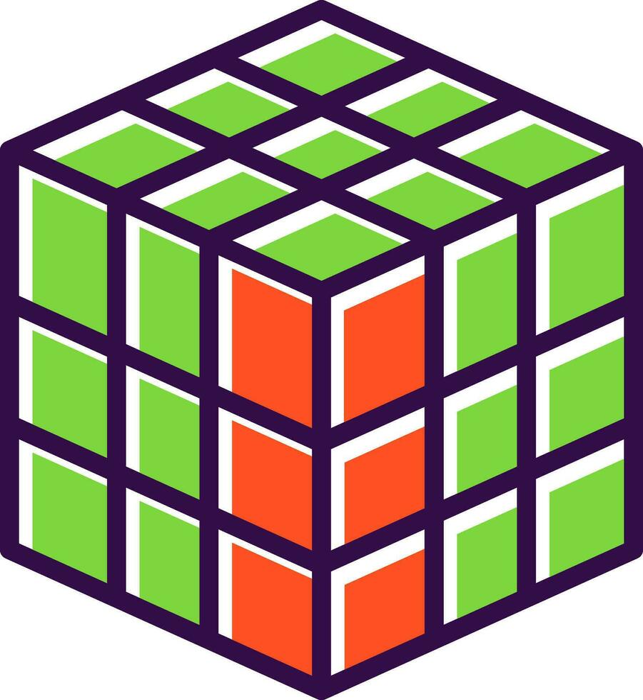 rubik vector icono diseño