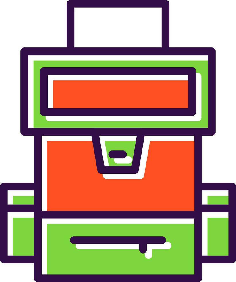 Backpack Vector Icon Design