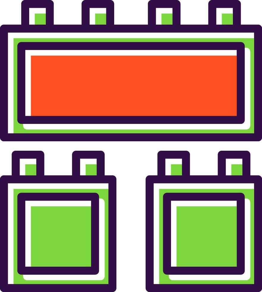 Blocks Vector Icon Design