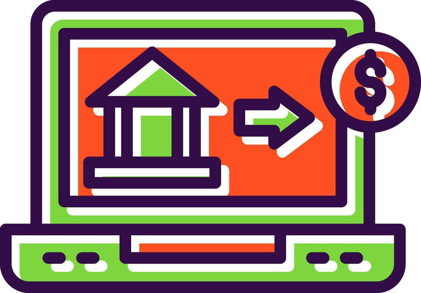 Online Banking Vector Icon Design