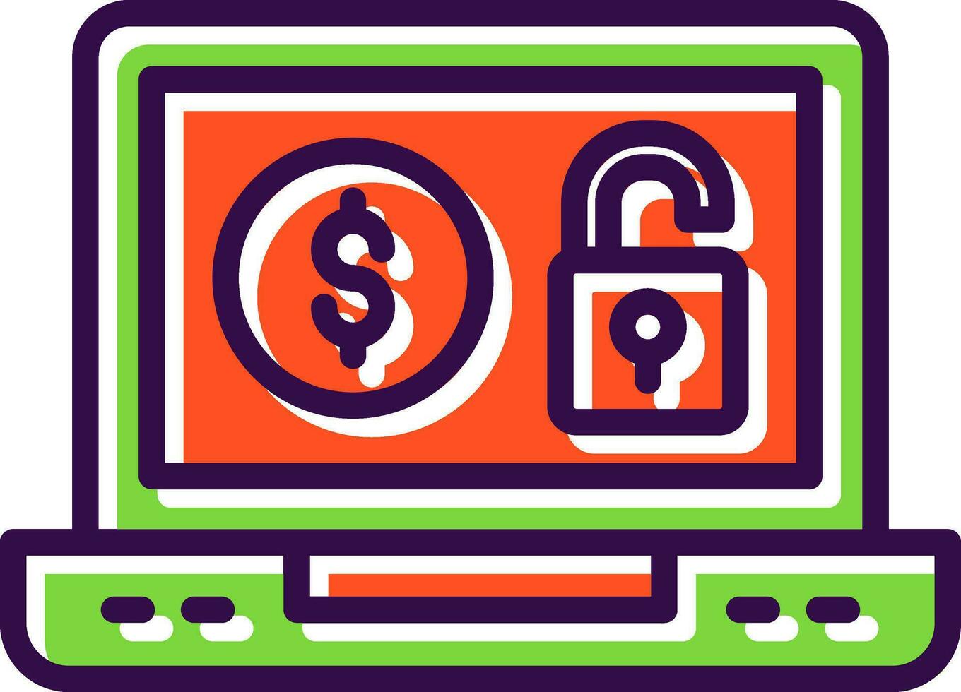 Unsecured Vector Icon Design