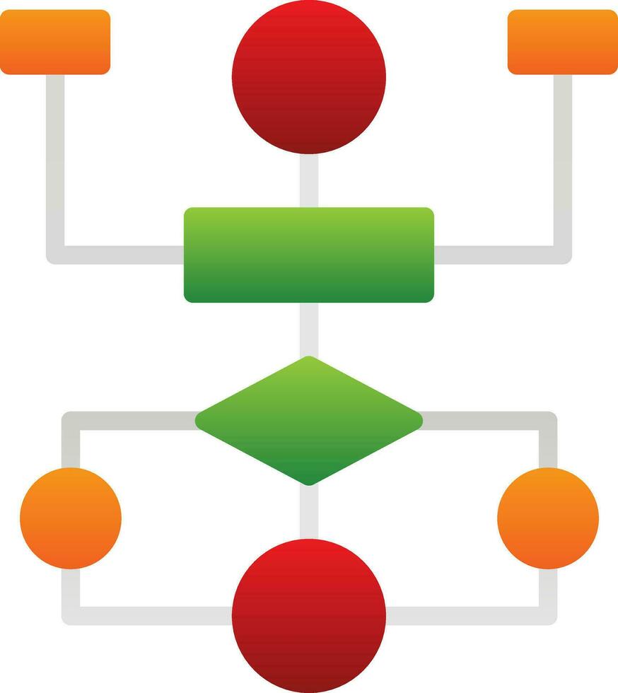 Flow Chart Vector Icon Design