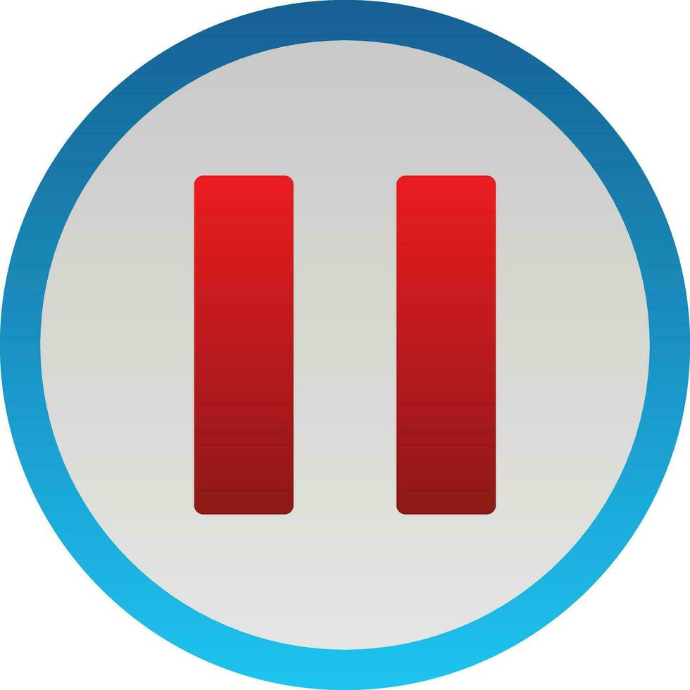 Pause Vector Icon Design
