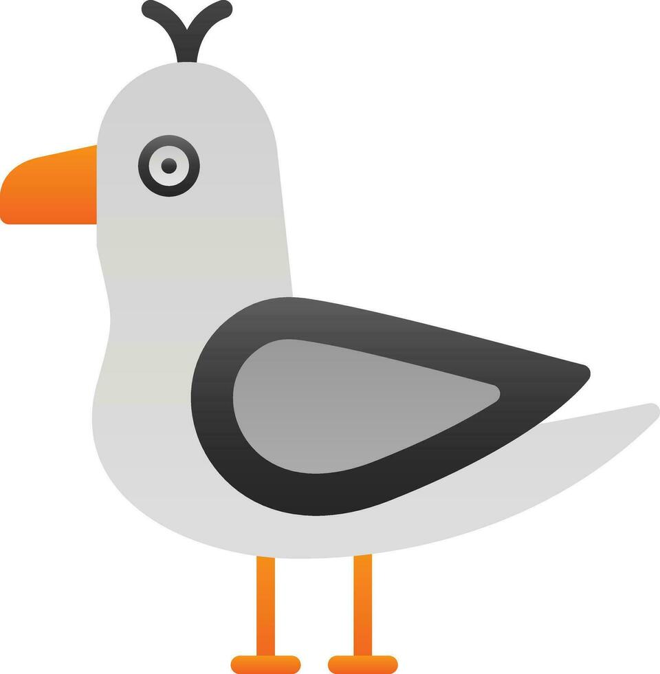 Seagull Vector Icon Design