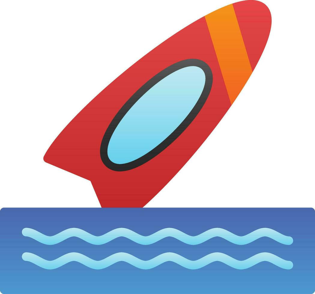 diseño de icono de vector de tabla de surf