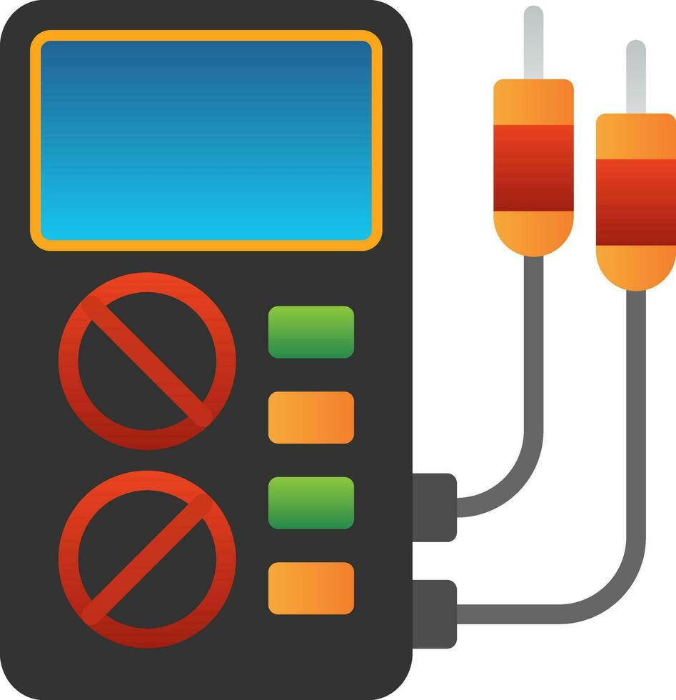 Voltmeter Vector Icon Design