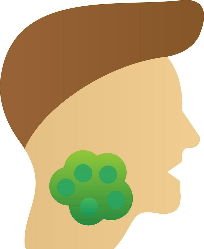 Throat Cancer Vector Icon Design