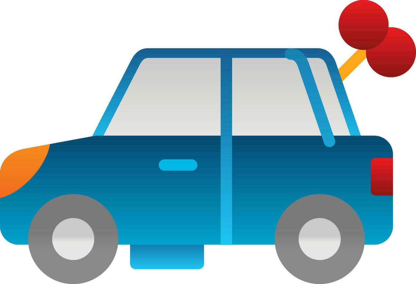 Car Toy Vector Icon Design