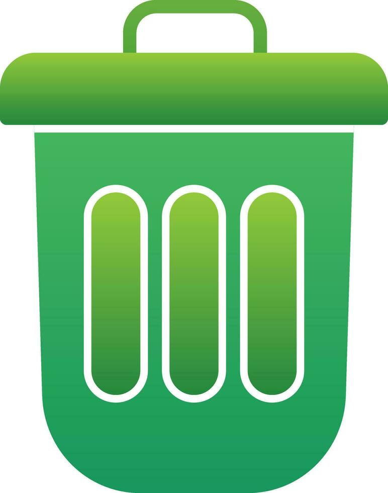 Dustbin Vector Icon Design