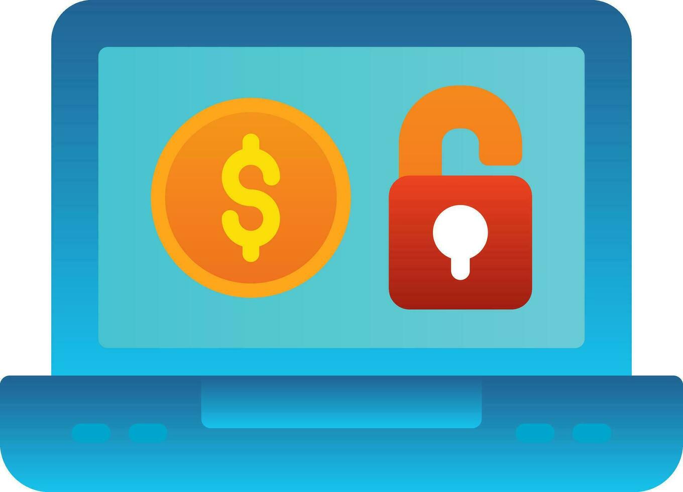 Unsecured Vector Icon Design