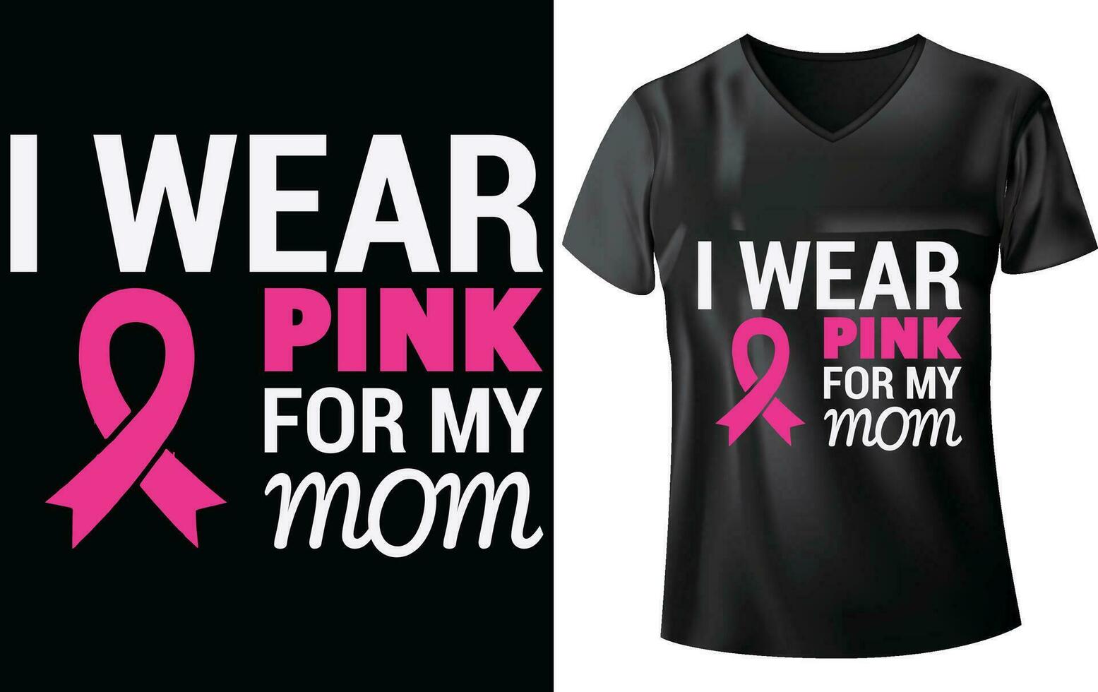 BREST CANCER AWARENESS DAY T-SHIRT DESIGN vector