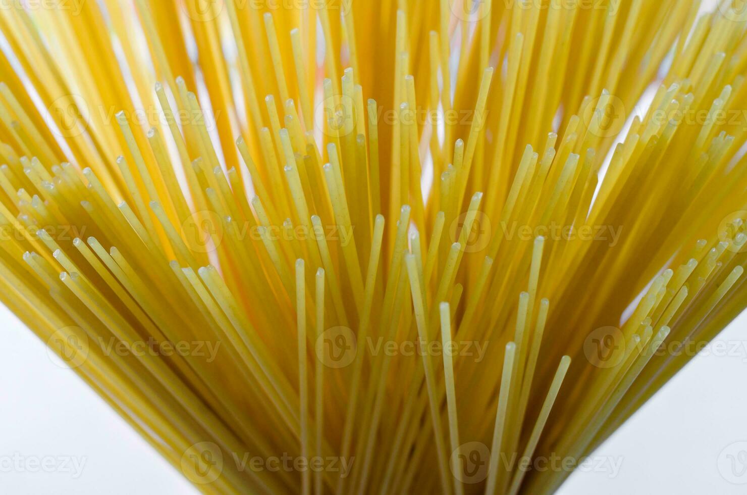 Fettucini Spaghetti on Top of View in Soft Focus for Abstract Food Background photo