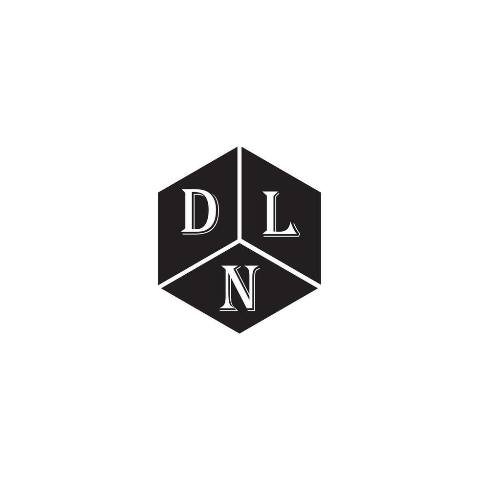 DLN letter logo design.DLN creative initial DLN letter logo design. DLN creative initials letter logo concept. vector