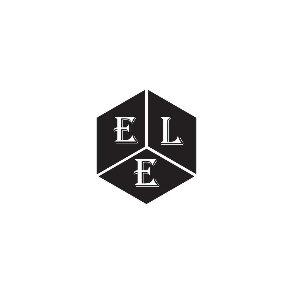 ELE letter logo design.ELE creative initial ELE letter logo design. ELE creative initials letter logo concept. vector