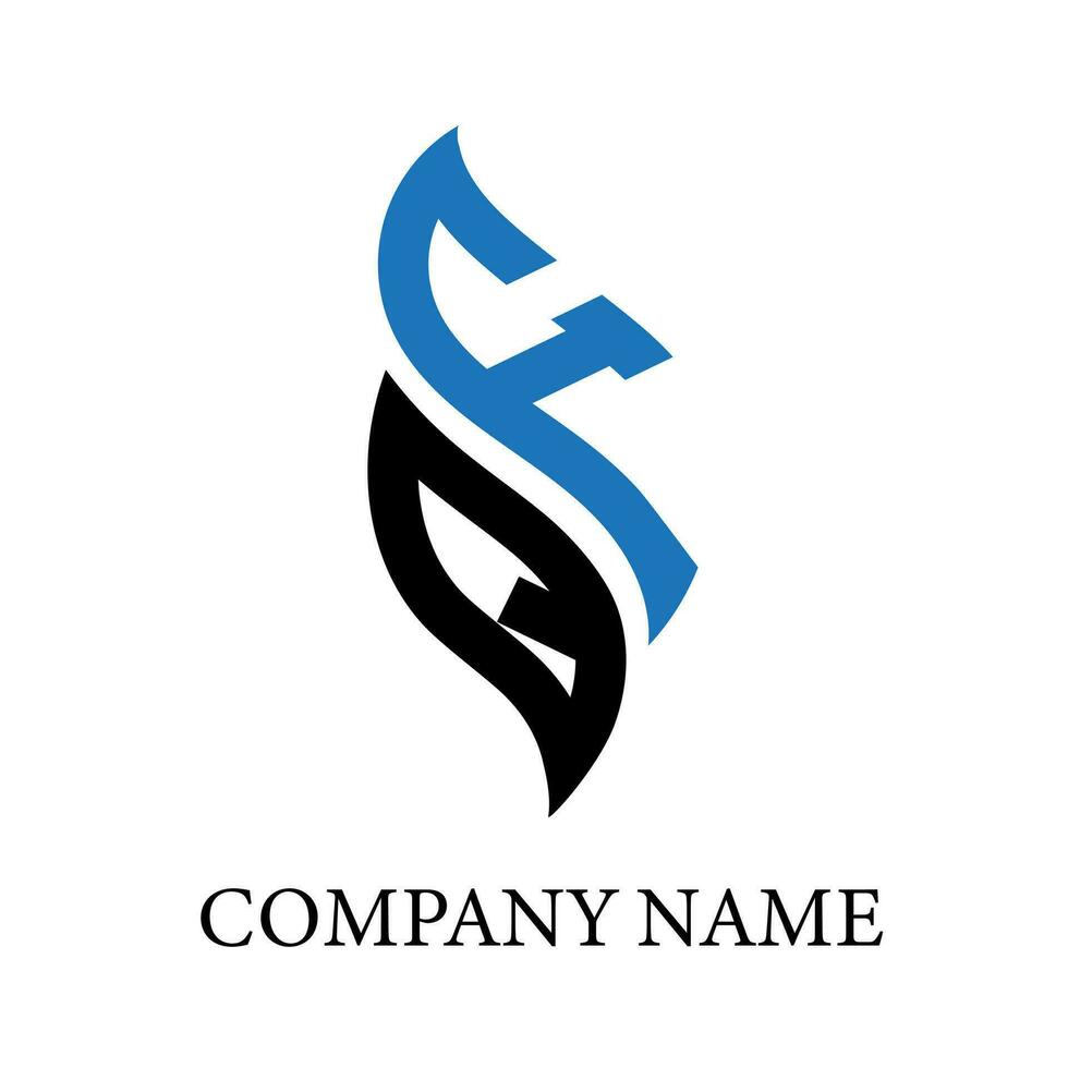 QF letter logo design.QF creative initial QF letter logo design. QF creative initials letter logo concept. vector