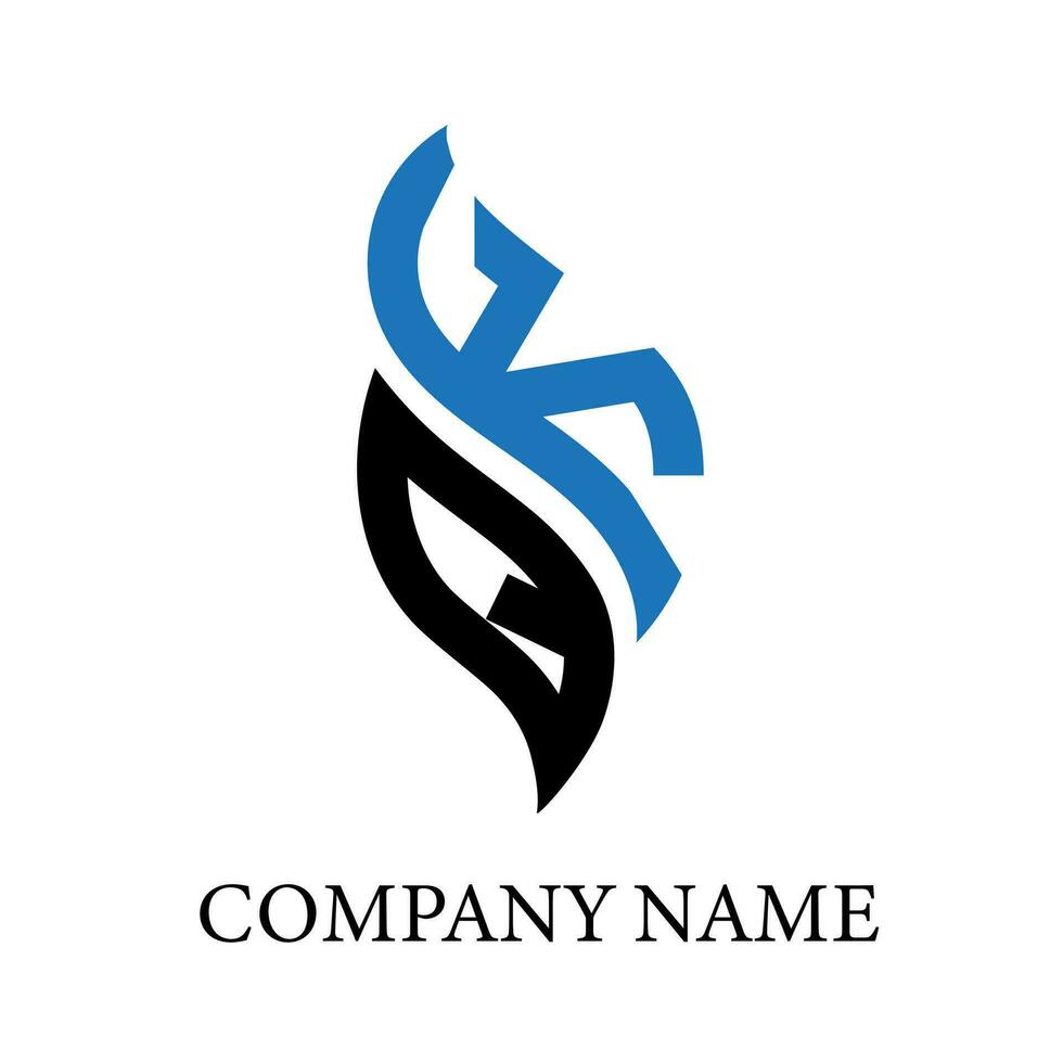 QK letter logo design.QK creative initial QK letter logo design. QK creative initials letter logo concept. vector