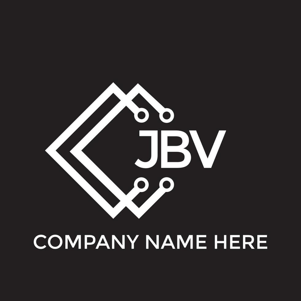 jbv letra logo diseño.jbv creativo inicial jbv letra logo diseño. jbv creativo iniciales letra logo concepto. vector