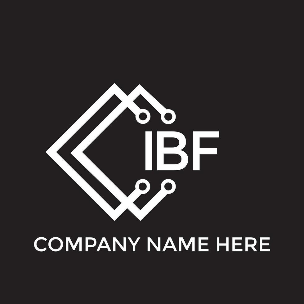 IBF letter logo design.IBF creative initial IBF letter logo design. IBF