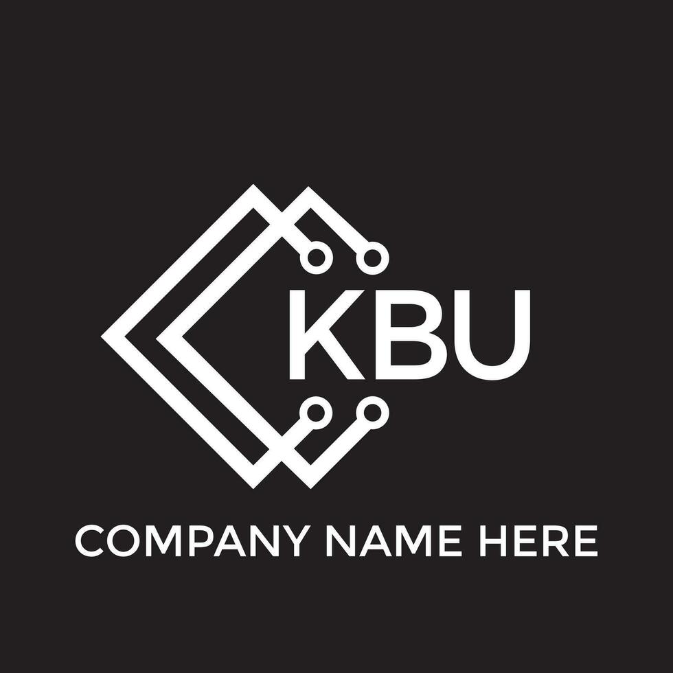 kbu letra logo diseño.kbu creativo inicial kbu letra logo diseño. kbu creativo iniciales letra logo concepto. vector