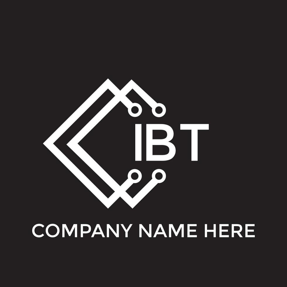 imprimir letra logo diseño.ibt creativo inicial ibt letra logo diseño. ibt creativo iniciales letra logo concepto. vector