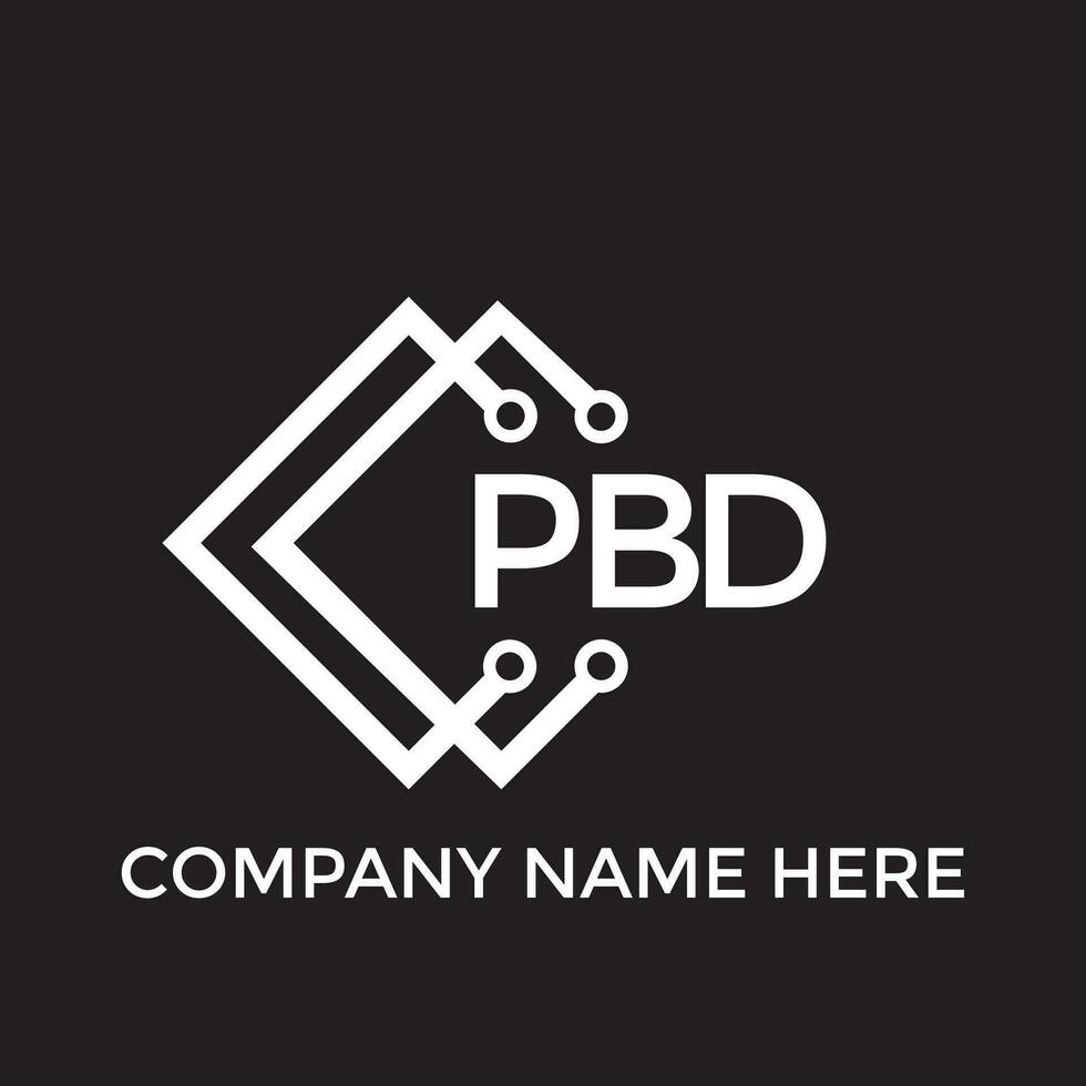PrintPBD letter logo design.PBD creative initial PBD letter logo design. PBD creative initials letter logo concept. vector