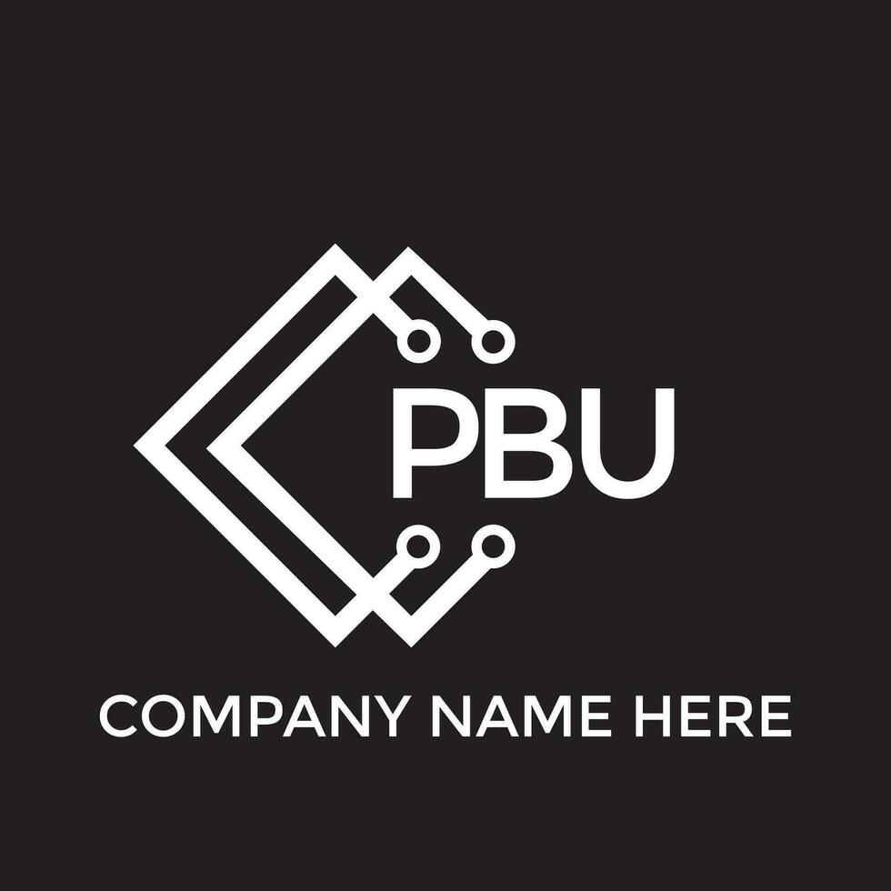 imprimirpbu letra logo diseño.pbu creativo inicial pbu letra logo diseño. pbu creativo iniciales letra logo concepto. vector