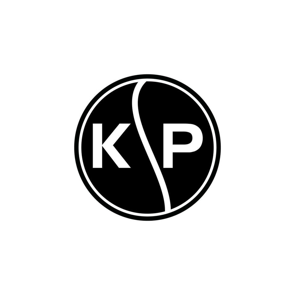 kp letra logo diseño.kp creativo inicial kp letra logo diseño. kp creativo iniciales letra logo concepto. vector