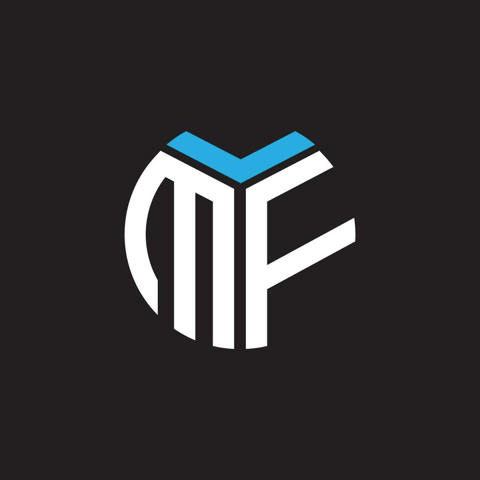 MF letter logo design.MF creative initial MF letter logo design. MF creative initials letter logo concept. vector