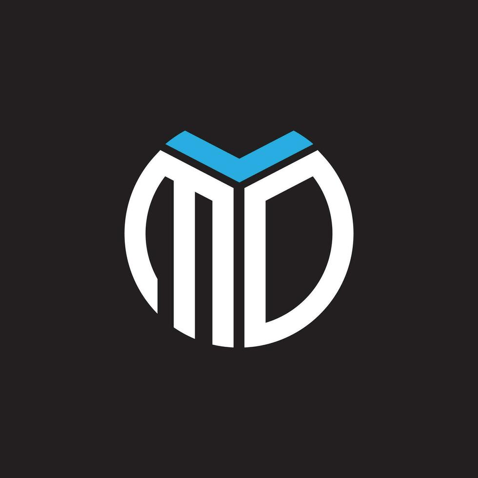 MD letter logo design.MD creative initial MD letter logo design. MD creative initials letter logo concept. vector