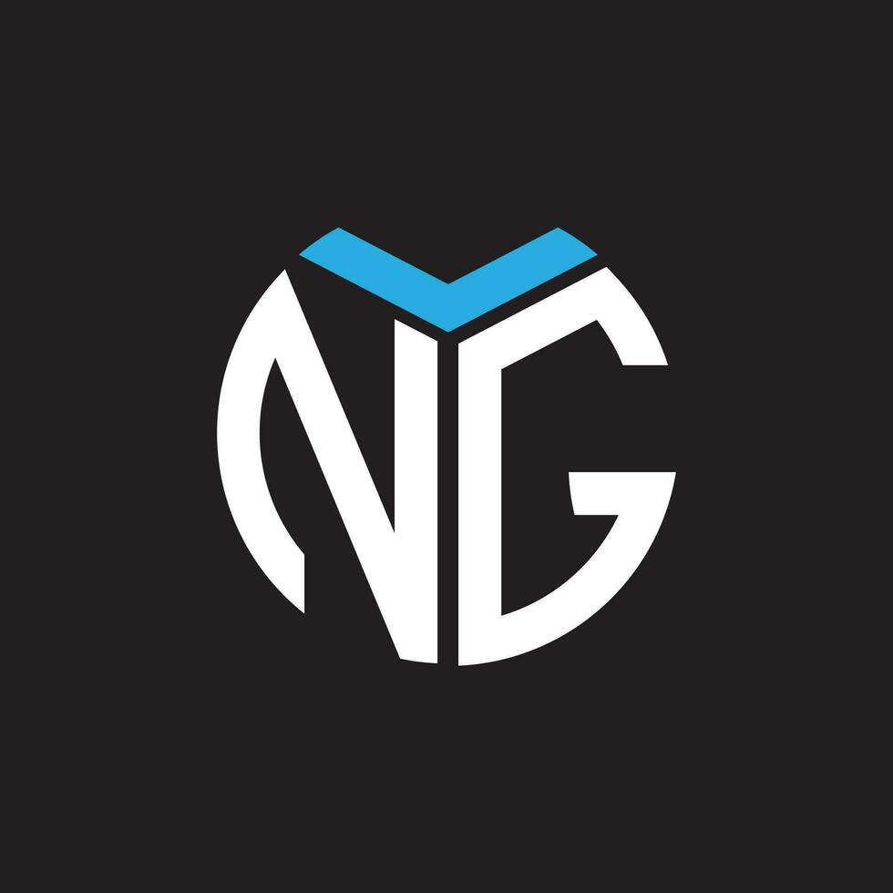 NG letter logo design.NG creative initial NG letter logo design. NG creative initials letter logo concept. vector