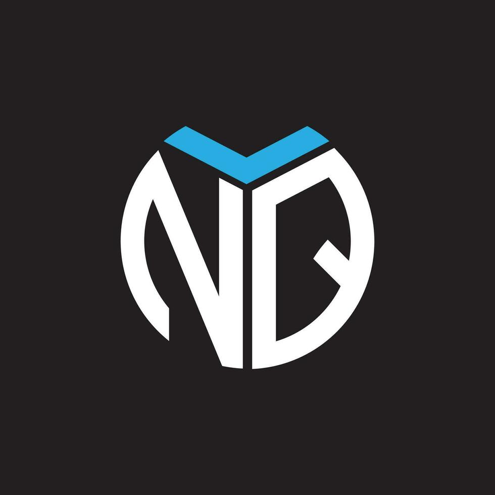 NQ letter logo design.NQ creative initial NQ letter logo design. NQ creative initials letter logo concept. vector