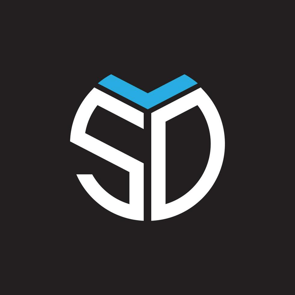 SD letter logo design.SD creative initial SD letter logo design. SD creative initials letter logo concept. vector