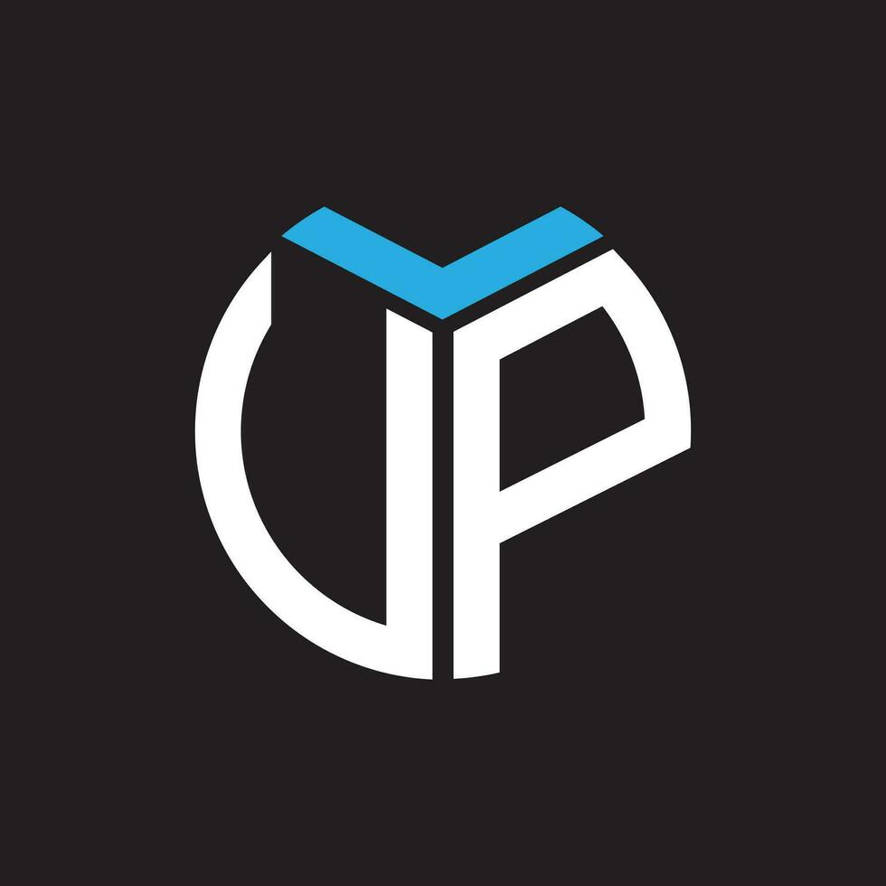 UP letter logo design.UP creative initial UP letter logo design. UP creative initials letter logo concept. vector