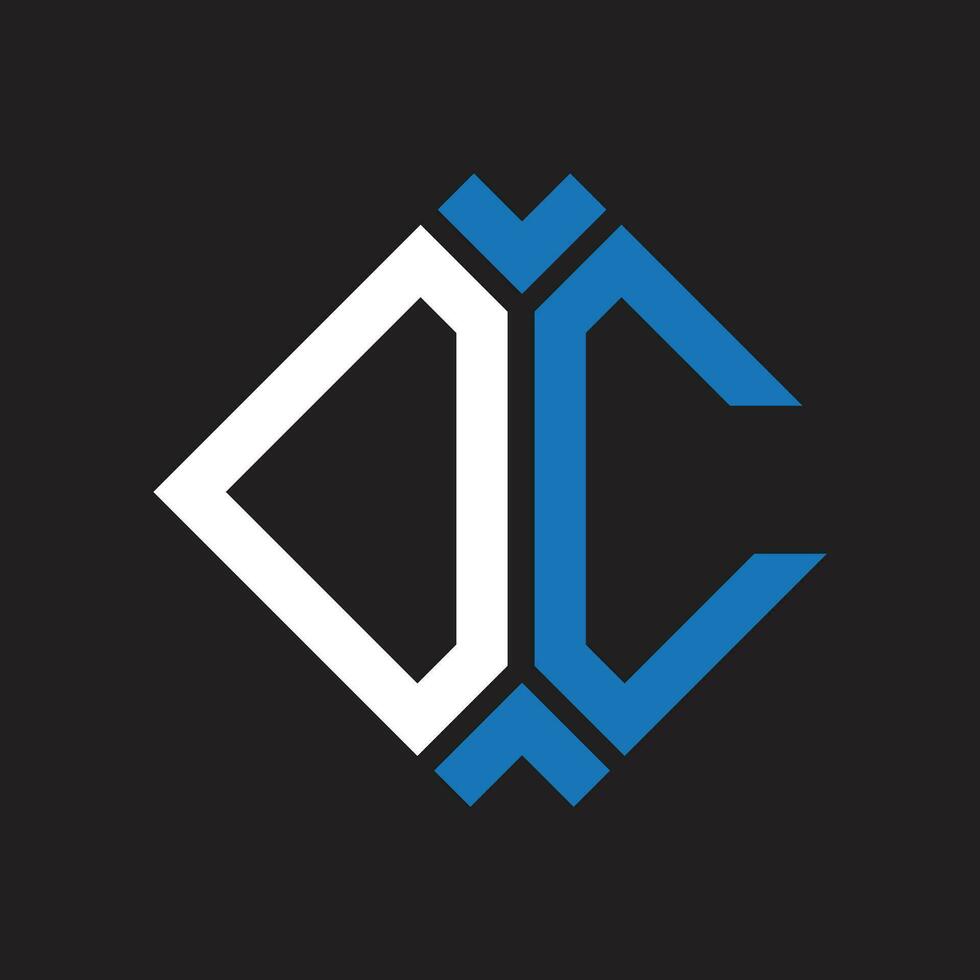 DC letter logo design.DC creative initial DC letter logo design. DC creative initials letter logo concept. vector