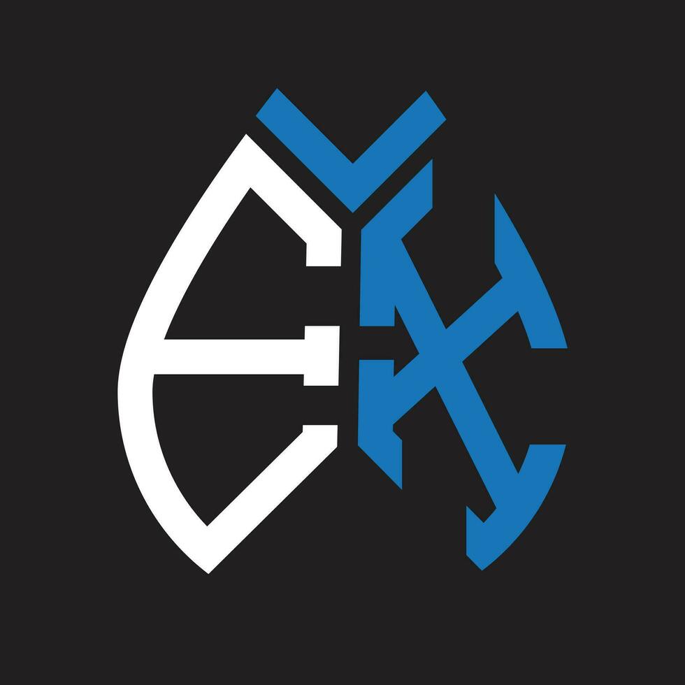 EX letter logo design.EX creative initial EX letter logo design. EX creative initials letter logo concept. vector