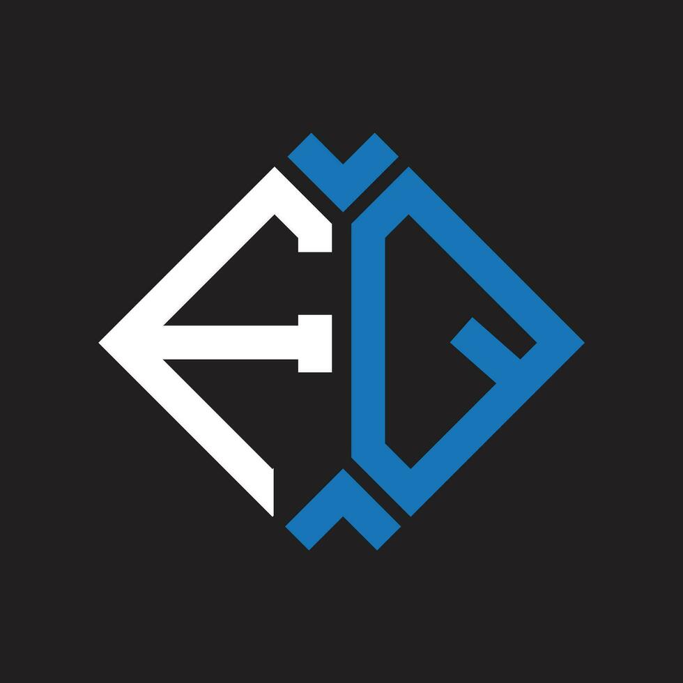 FQ letter logo design.FQ creative initial FQ letter logo design. FQ creative initials letter logo concept. vector