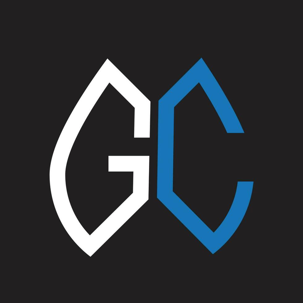 GC letter logo design.GC creative initial GC letter logo design. GC