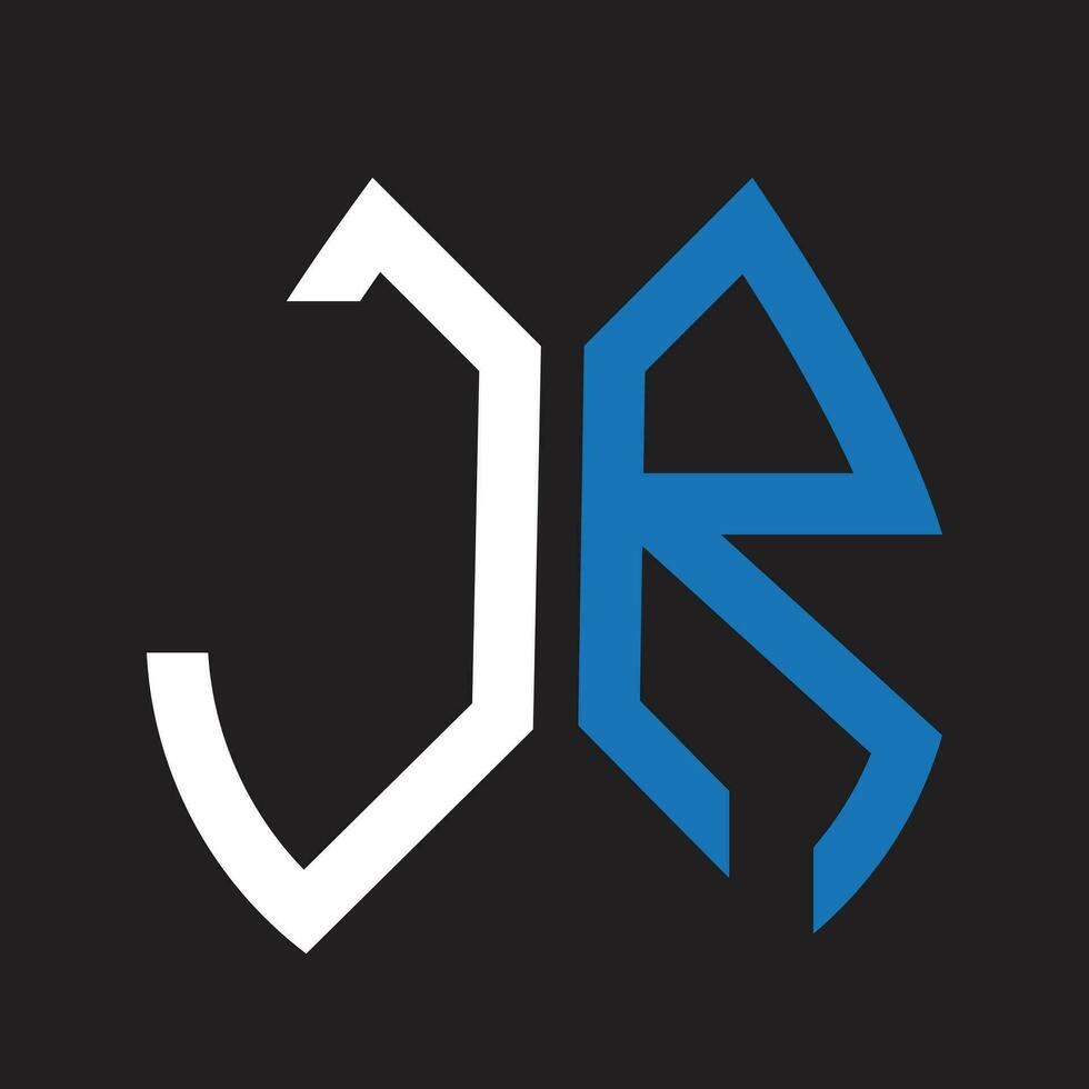 JR letter logo design.JR creative initial JR letter logo design. JR creative initials letter logo concept. vector