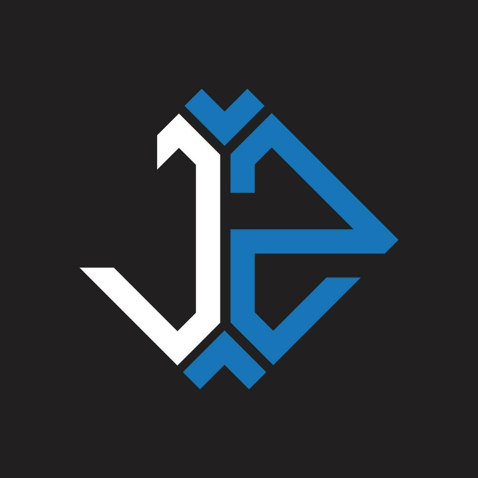 jz letra logo diseño.jz creativo inicial jz letra logo diseño. jz creativo iniciales letra logo concepto. vector