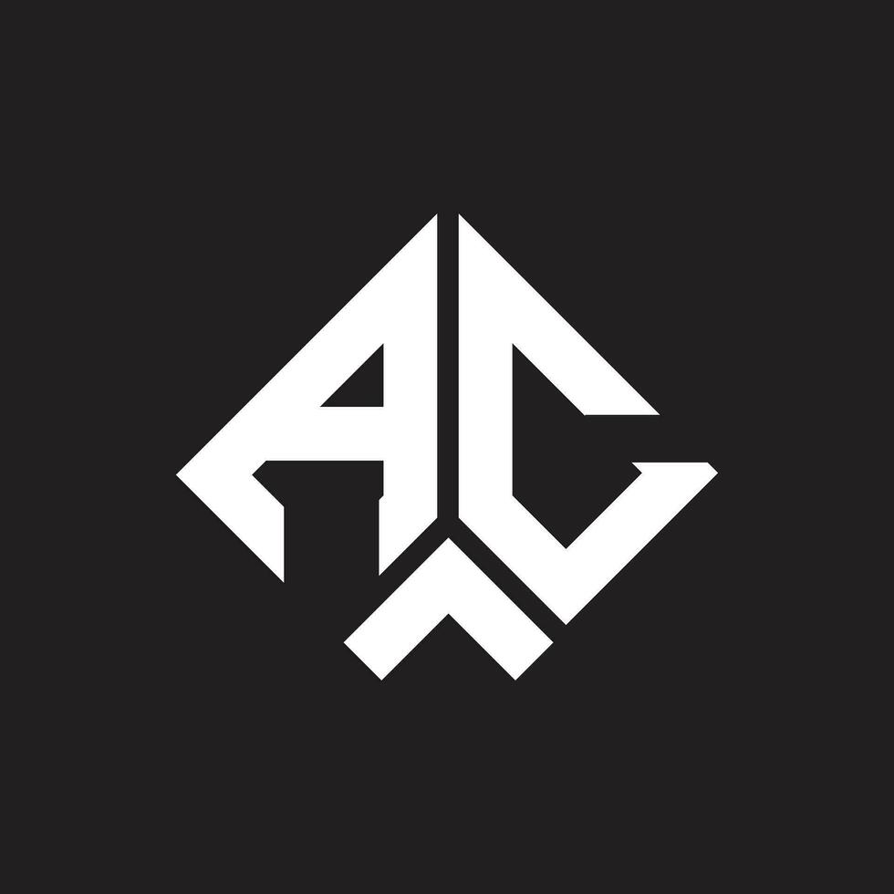 AC letter logo design.AC creative initial AC letter logo design. AC creative initials letter logo concept. vector