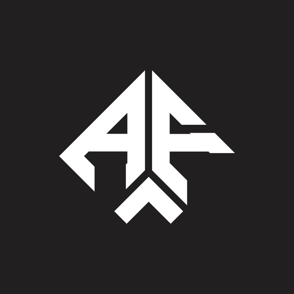 AF letter logo design.AF creative initial AF letter logo design. AF creative initials letter logo concept. vector