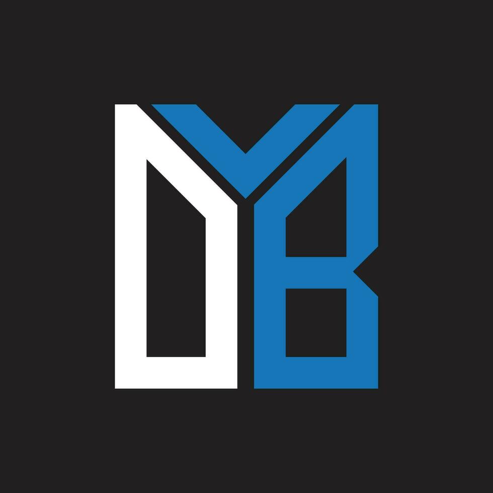 db letra logo diseño.db creativo inicial db letra logo diseño. db creativo iniciales letra logo concepto. vector
