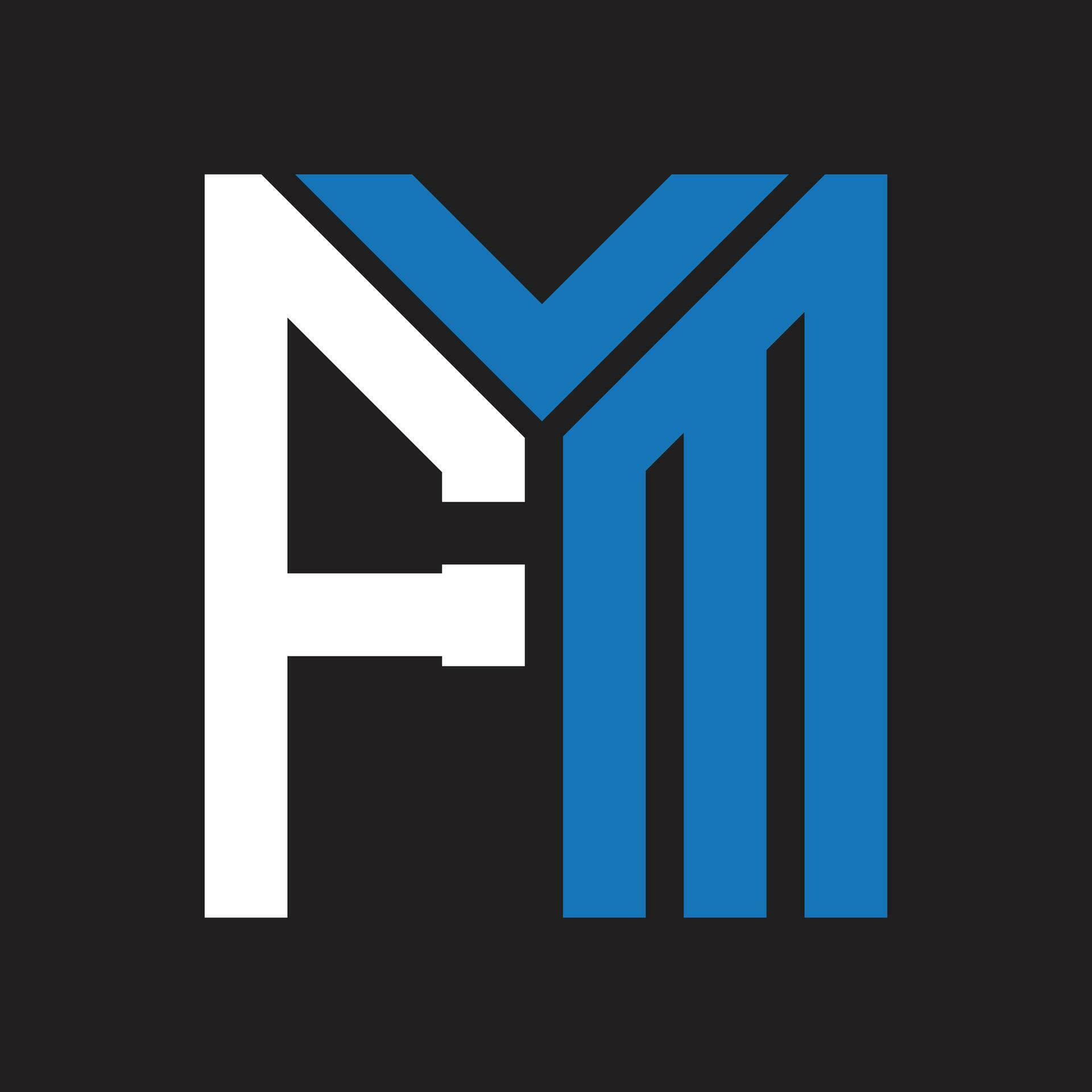 FM letter logo design.FM creative initial FM letter logo design. FM ...