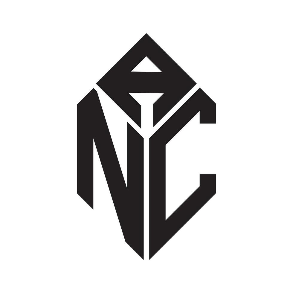 ANC letter logo design.ANC creative initial ANC letter logo design. ANC creative initials letter logo concept. vector