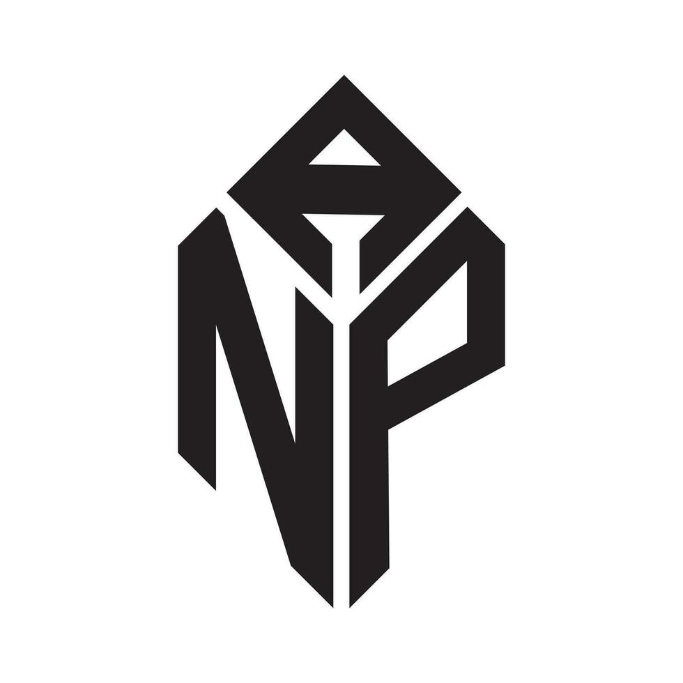 ANP letter logo design.ANP creative initial ANP letter logo design. ANP creative initials letter logo concept. vector